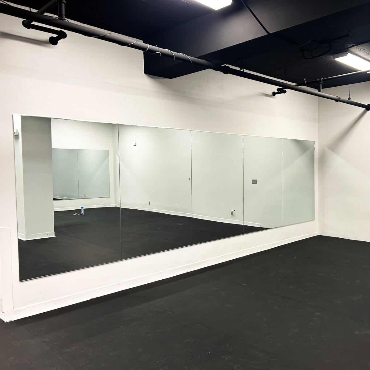 Gym Wall Mirror Kit w/ Safety Backing - Mirrors Delivered