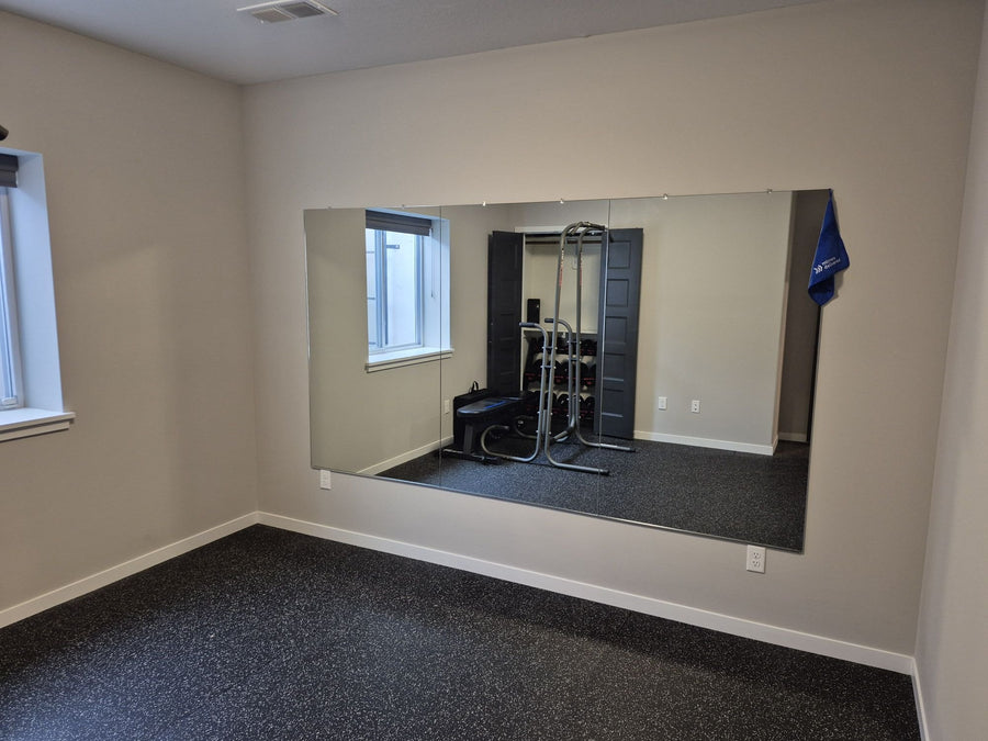 Mirrors Delivered home gym mirror wall installation in Blue Springs, MO
