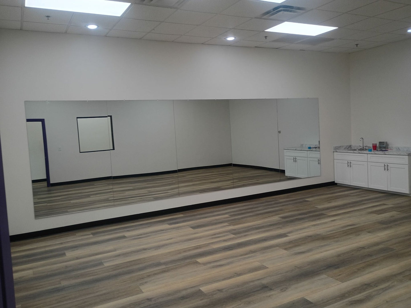 Mirrors Delivered custom dance studio mirror installation in Gilbert, AZ