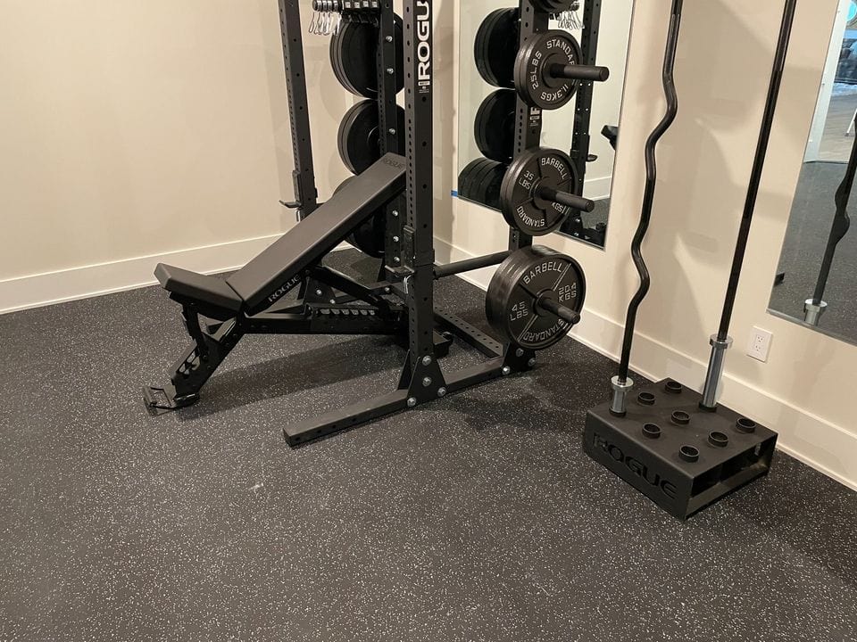 Rubber Flooring - Mirrors Delivered