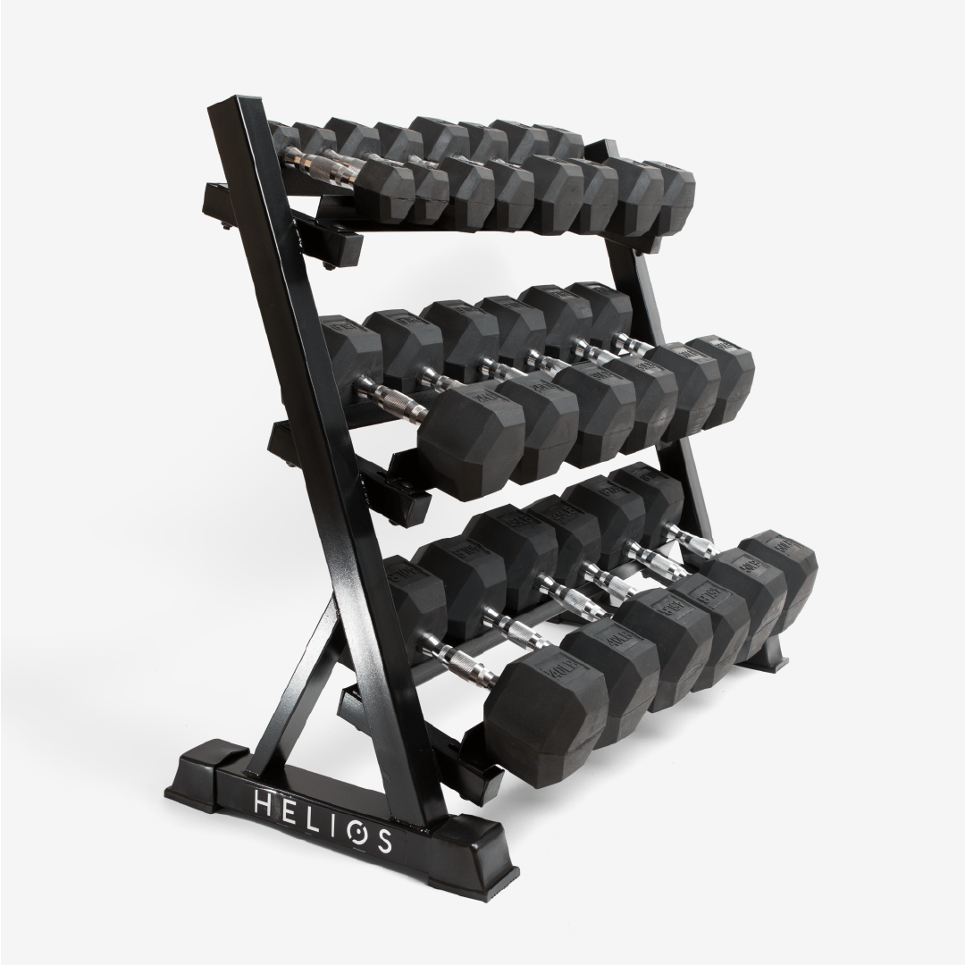5-50 lbs Dumbbell Set + Rack - Mirrors Delivered