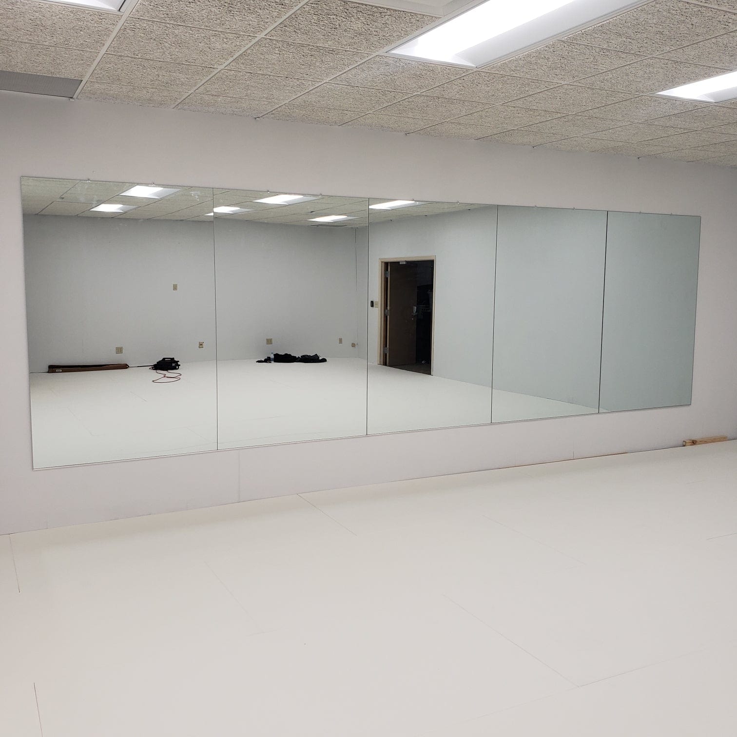 Gym Wall Mirror Kit w/ Safety Backing - Mirrors Delivered