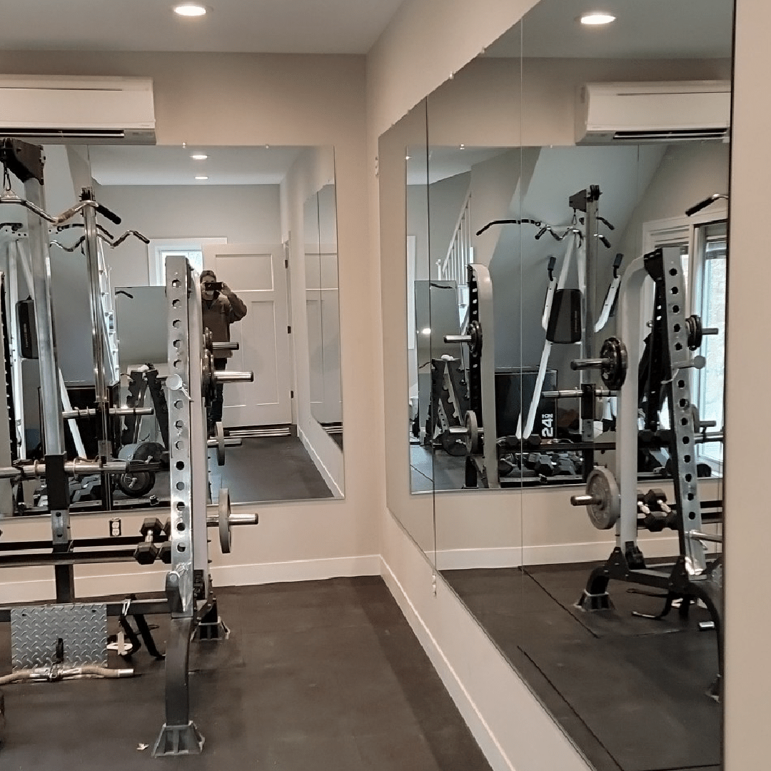 Gym Wall Mirror Kit w/ Safety Backing - Mirrors Delivered