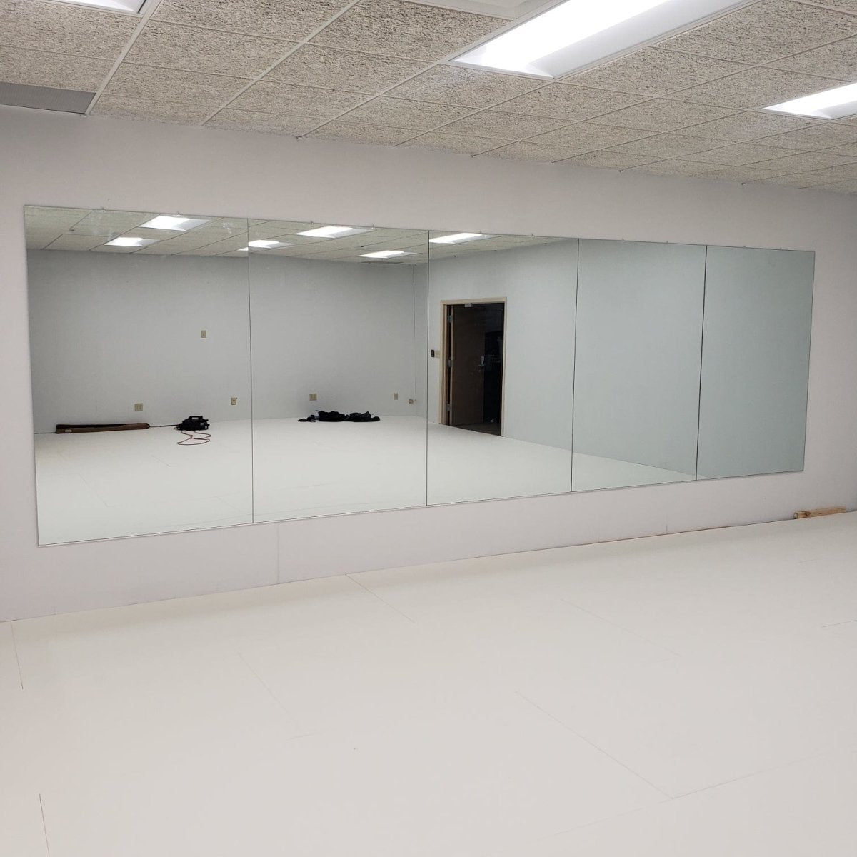 Gym Wall Mirror Kit w/ Safety Backing - Mirrors Delivered