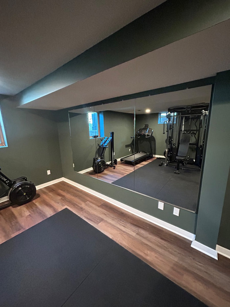 Minneapolis Basement Gym Mirror Wall - Image 5