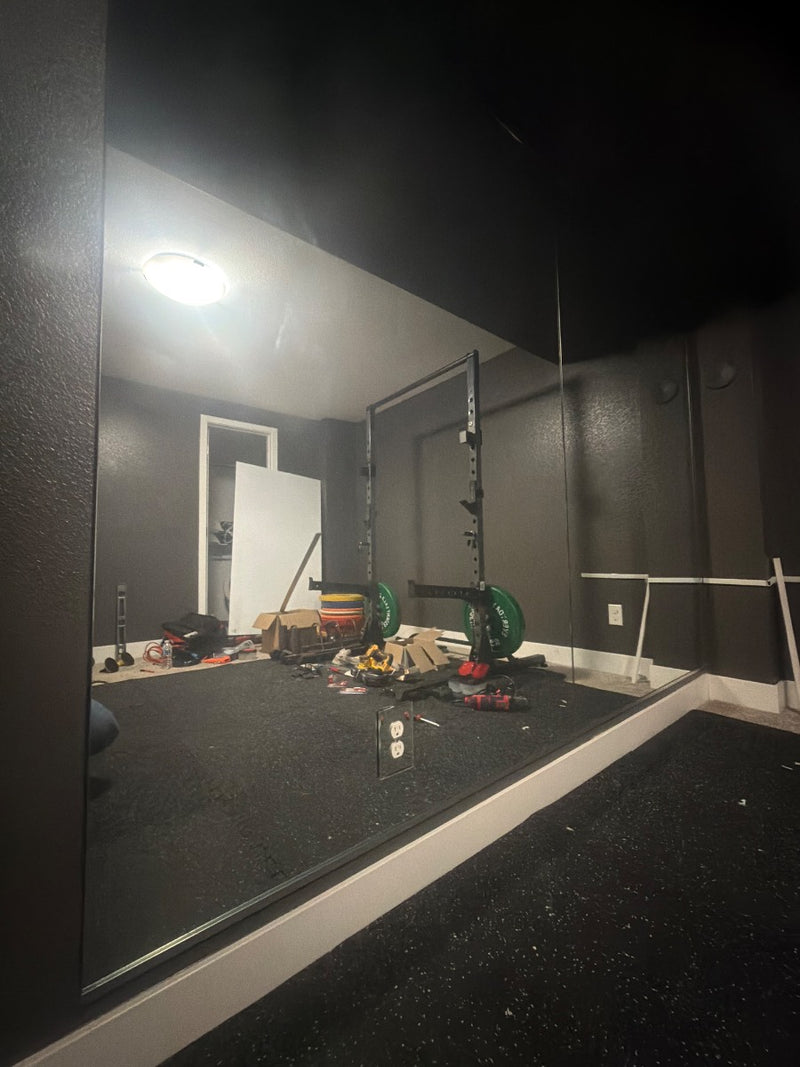 Denver Basement Gym Mirror Wall