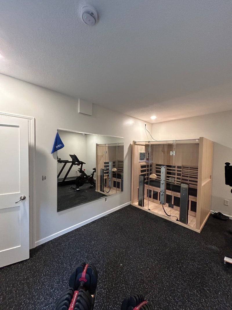 North Oaks Basement Home Gym Mirrors - Image 2