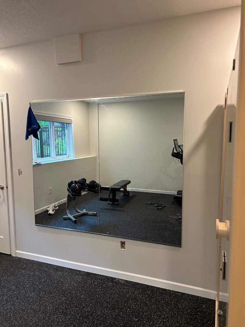 North Oaks Basement Home Gym Mirrors - Image 3