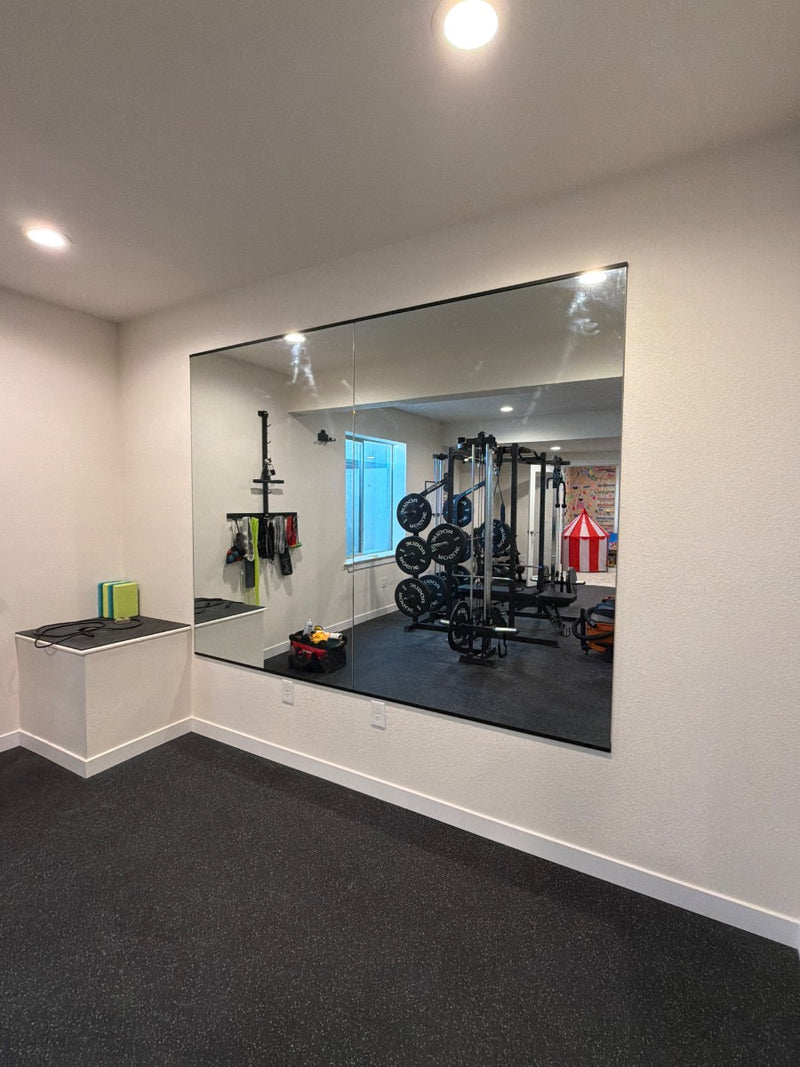 Brighton Basement Gym Mirror Wall